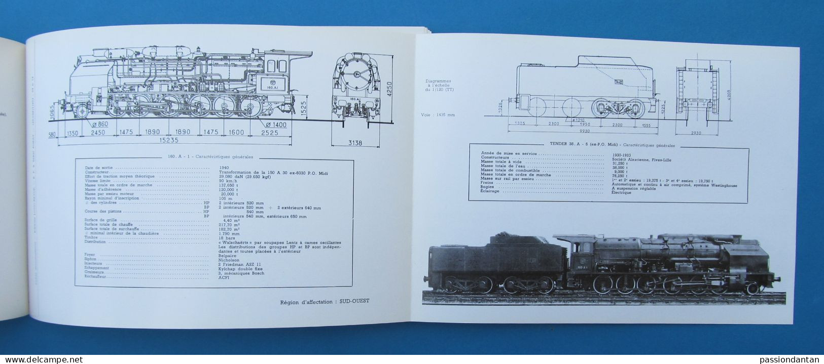 Livre Moderne - Locomotives à Vapeur De La SNCF - Éditions Loco Revue à Auray - Préface D'André Chapelon - Modélisme