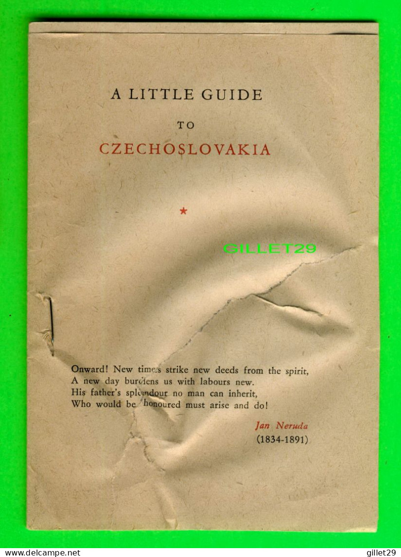 LITTLE BOOK - A LITTLE GUIDE TO CZECHOSLOVAKIA - 23 PAGES - - Europa