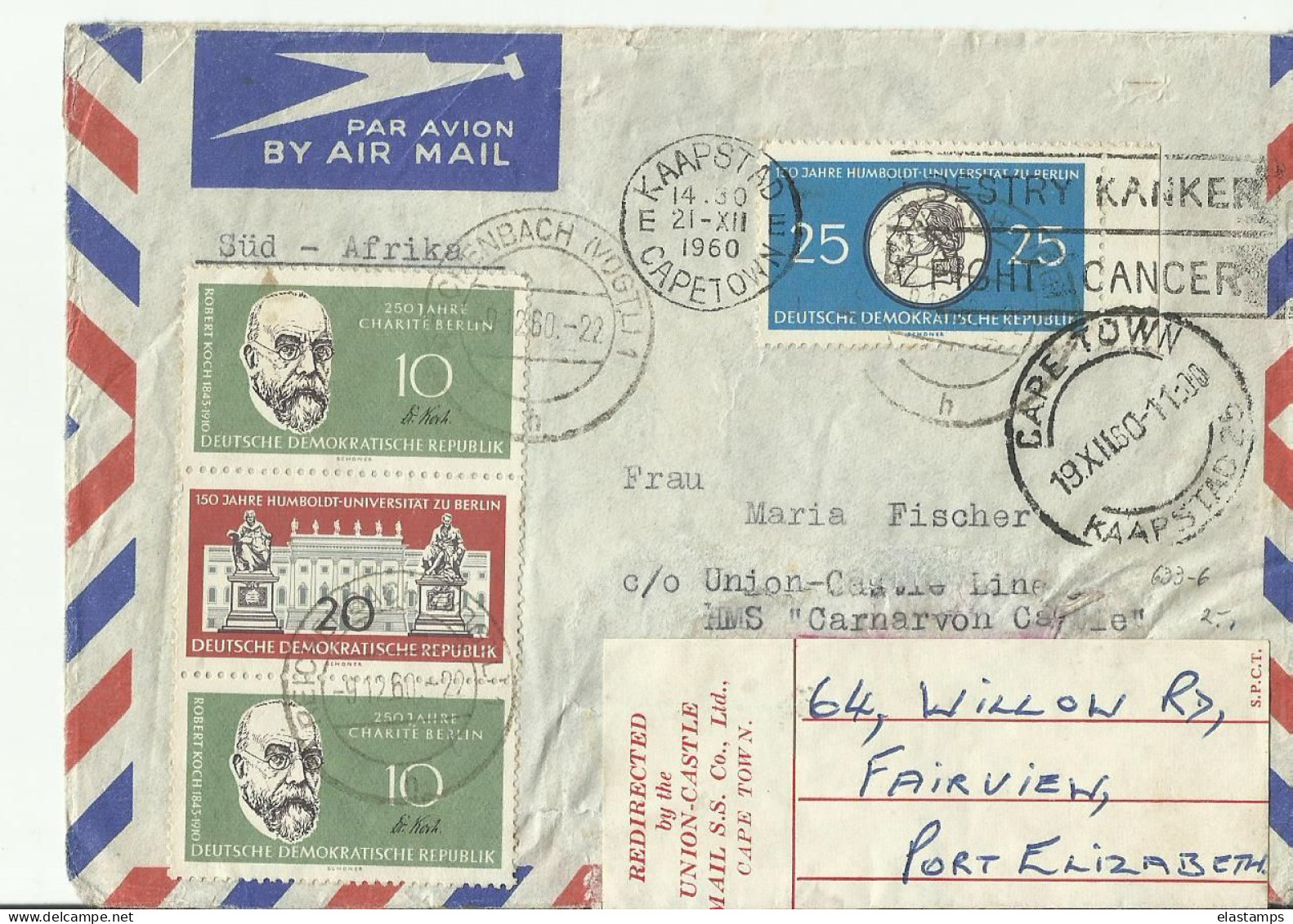 DDR CV 1960 - Airmail
