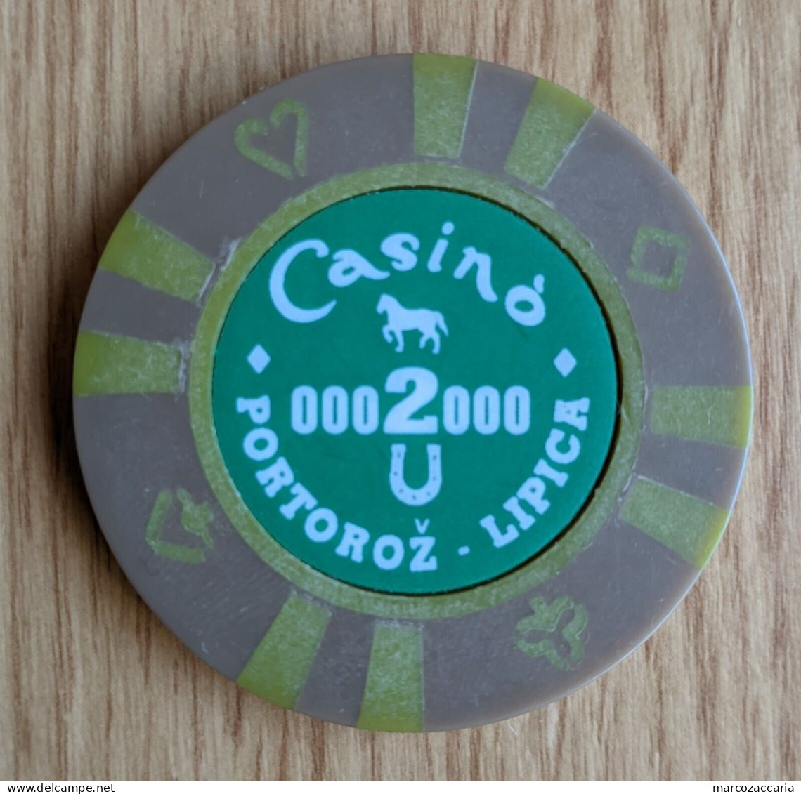 Fiche Circolare Del Casinò Di Portorož/Portorose (SLOVENIA) 2.000 Lire - Casino
