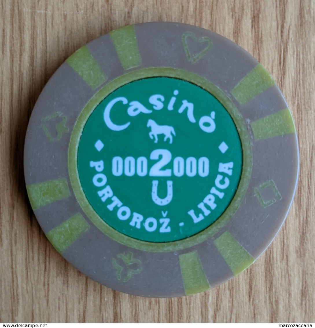 Fiche Circolare Del Casinò Di Portorož/Portorose (SLOVENIA) 2.000 Lire - Casino