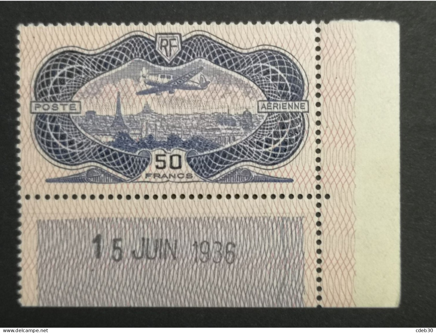 P15 ** Neuf Avec Gomme Bord De Feuille Daté - 1927-1959 Neufs