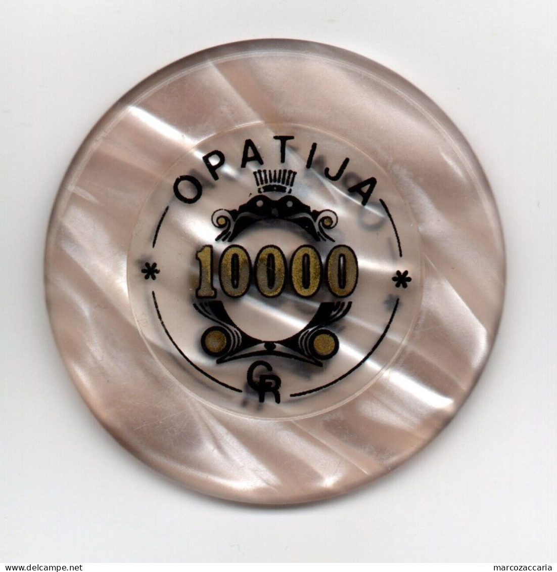 GETTONE, TOKEN, FICHE CASINO' OPATIJA/ABBAZIA (CROAZIA) 10.000 LIRE - Casino