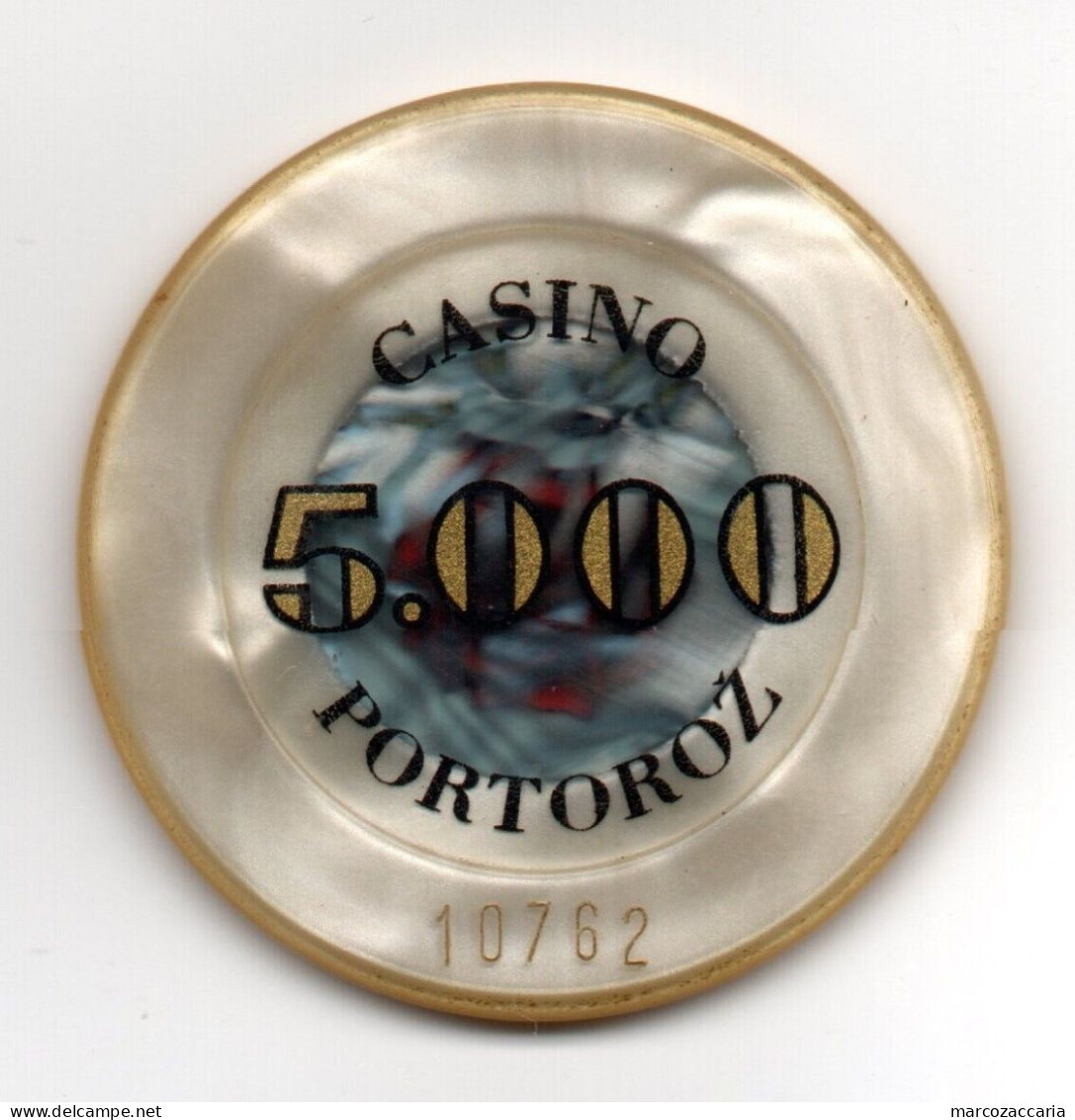 GETTONE, TOKEN, FICHE CASINO' PORTOROŽ/PORTOROSE (SLOVENIA) 5.000 LIRE - Casino
