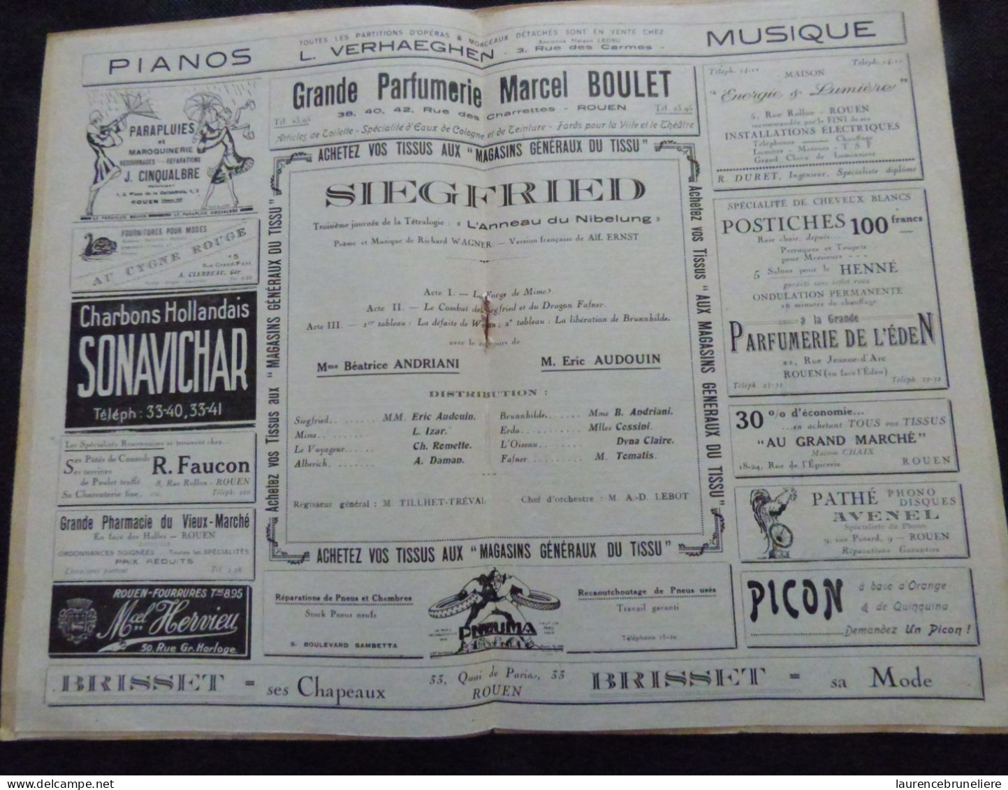 THEATRE DES ARTS DE ROUEN - SAISON 1926-1927 - PROGRAMME OFFICIEL - Programma's