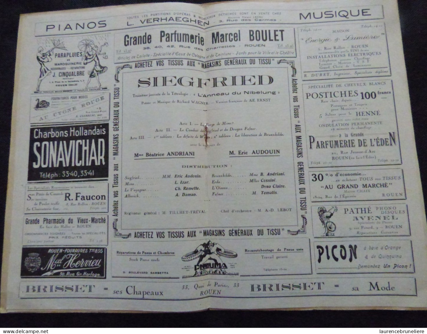 THEATRE DES ARTS DE ROUEN - SAISON 1926-1927 - PROGRAMME OFFICIEL - Programmes