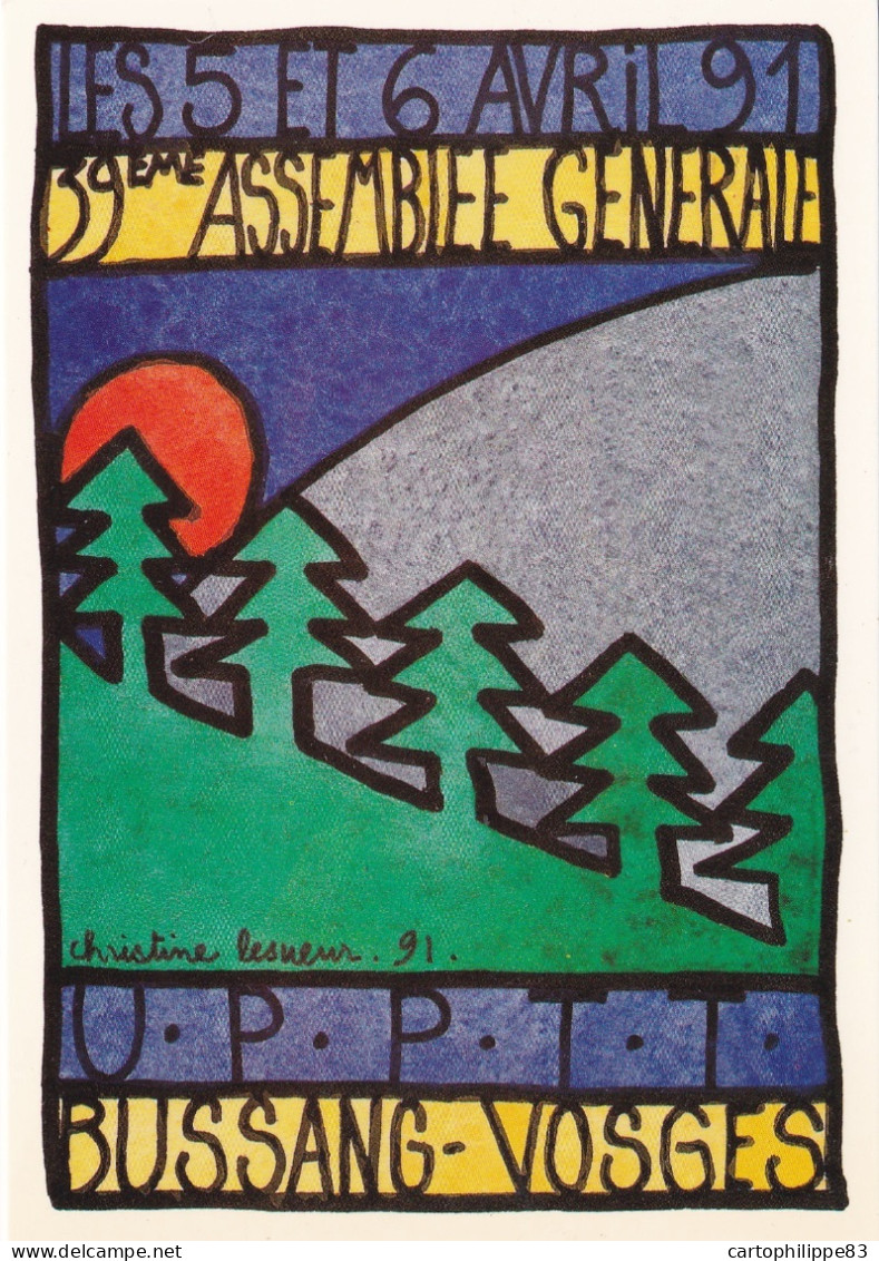 ILLUSTRATRICE CHRISTINE LESUEUR AG 1991 DE L'UPTT BUSSANG VOSGES - Lesueur