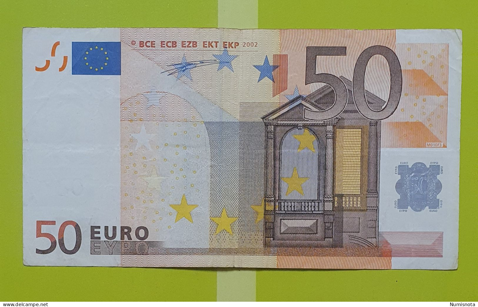 50 Euro 2002 M010 V Spain Duisenberg Circulated - 50 Euro