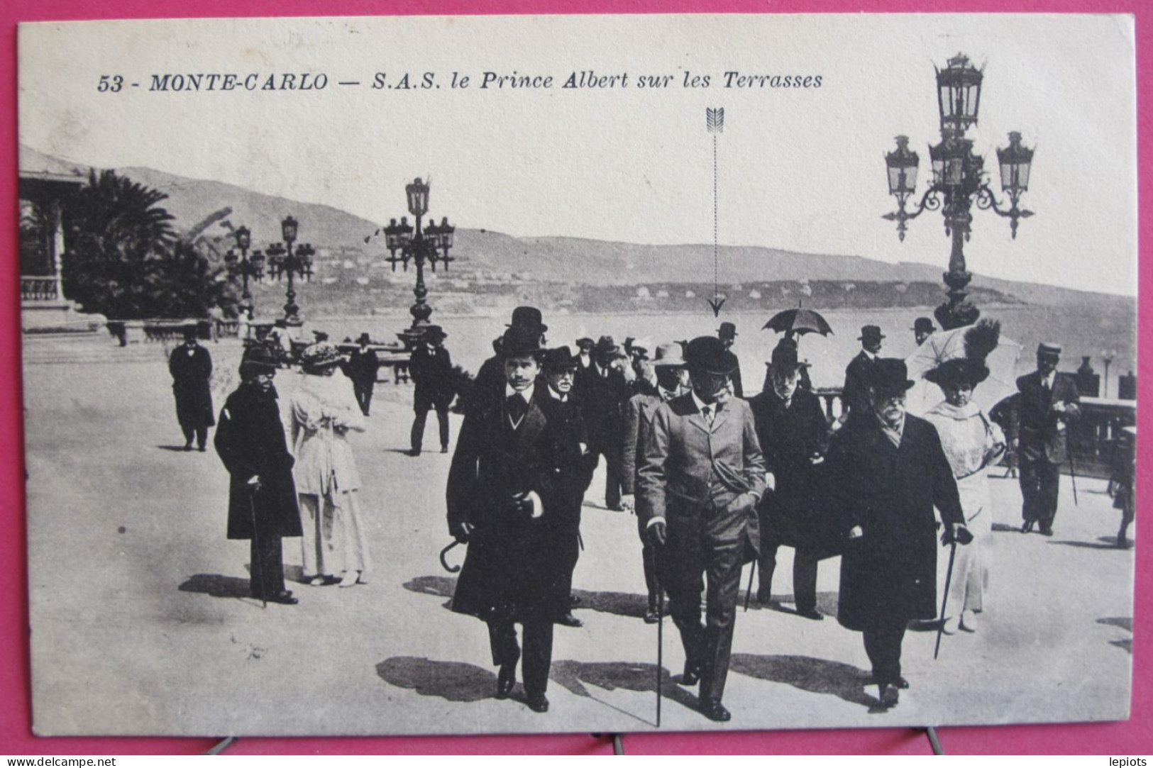 Visuel Très Peu Courant - Monaco - Monte Carlo - S.A.S. Le Prince Albert Sur Les Terrasses - 1914 - Terrassen
