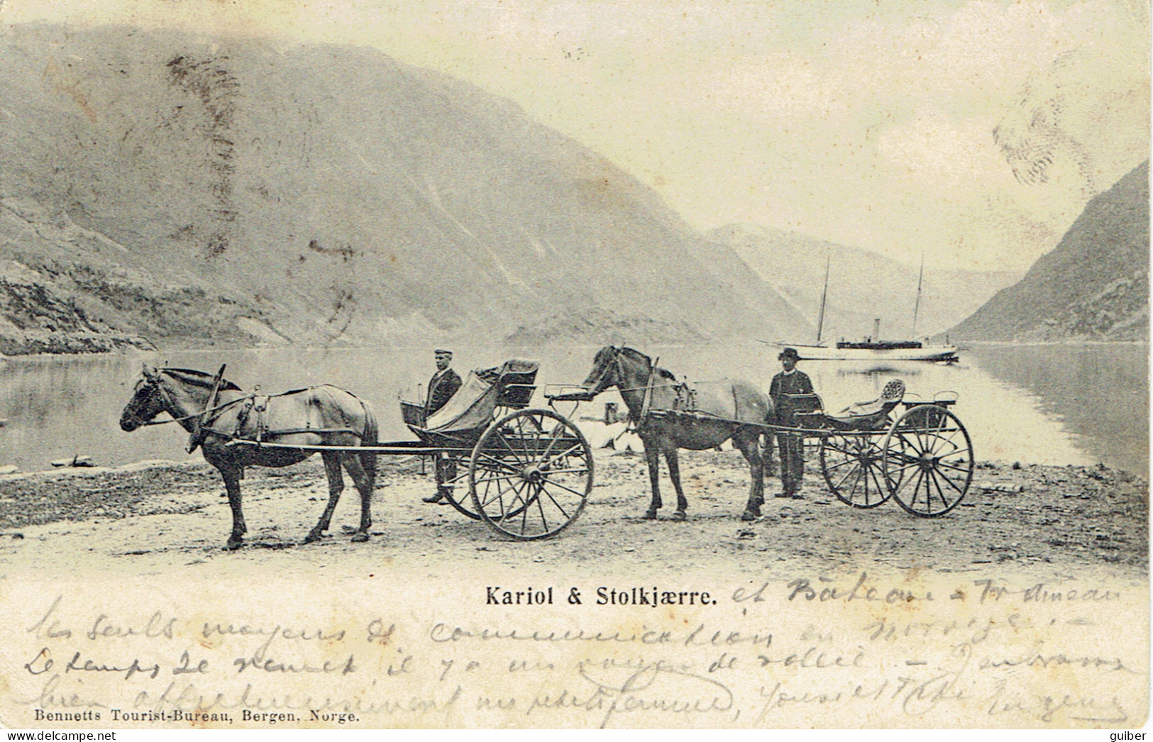Norvege Attelage Kariol Stolkjaerre 1905 - Noorwegen