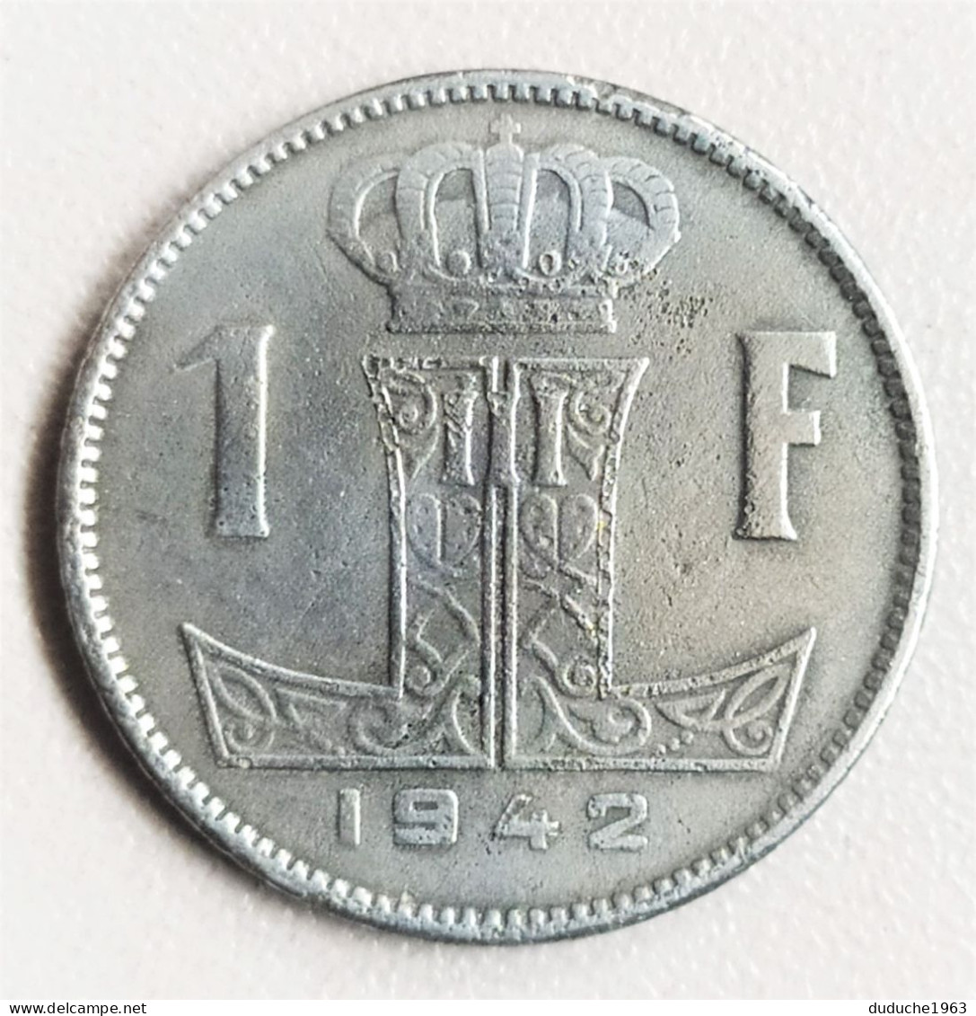 Belgique - 1 Franc 1942 - Belgique-België - 1 Franc