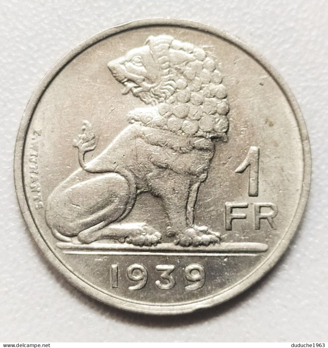 Belgique - 1 Franc 1939 - 1 Frank