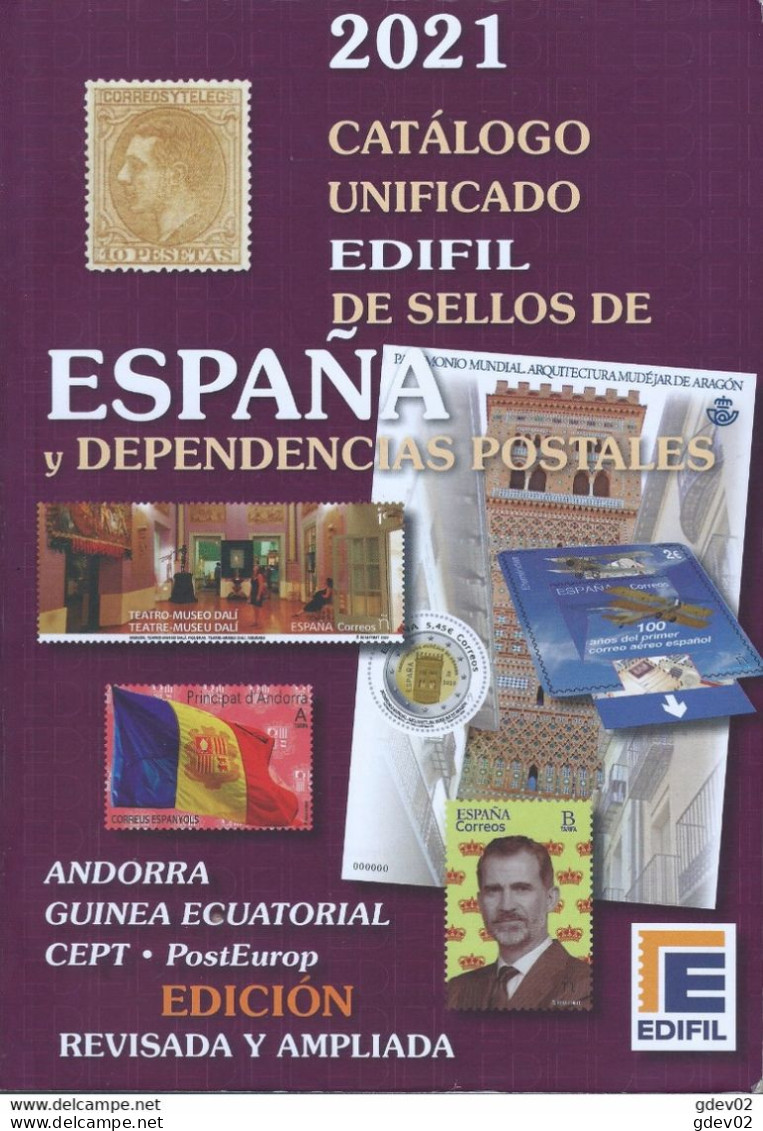 ESLICAT21-L4254TCATSCLAS.España Spain Espagne LIBRO CATALOGO DE SELLOS EDIFIL 2021. - Spagna