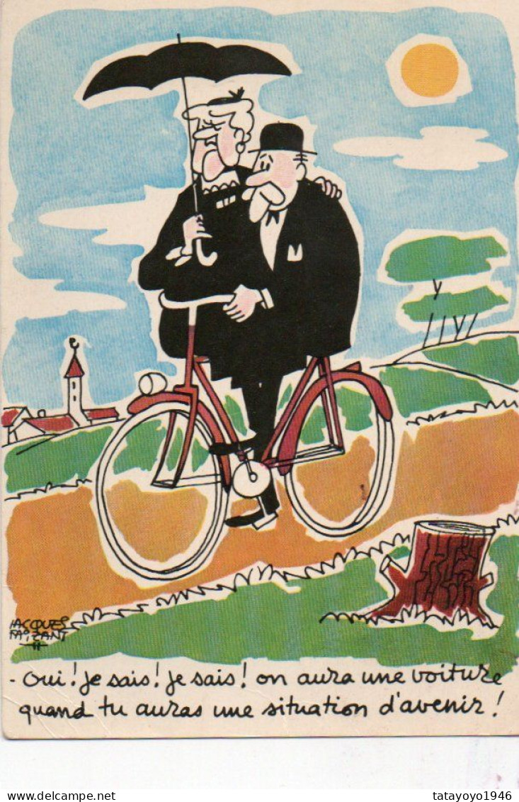 Carte Illustrateur Jacques Faizant Voyagé En 1967 - Faizant