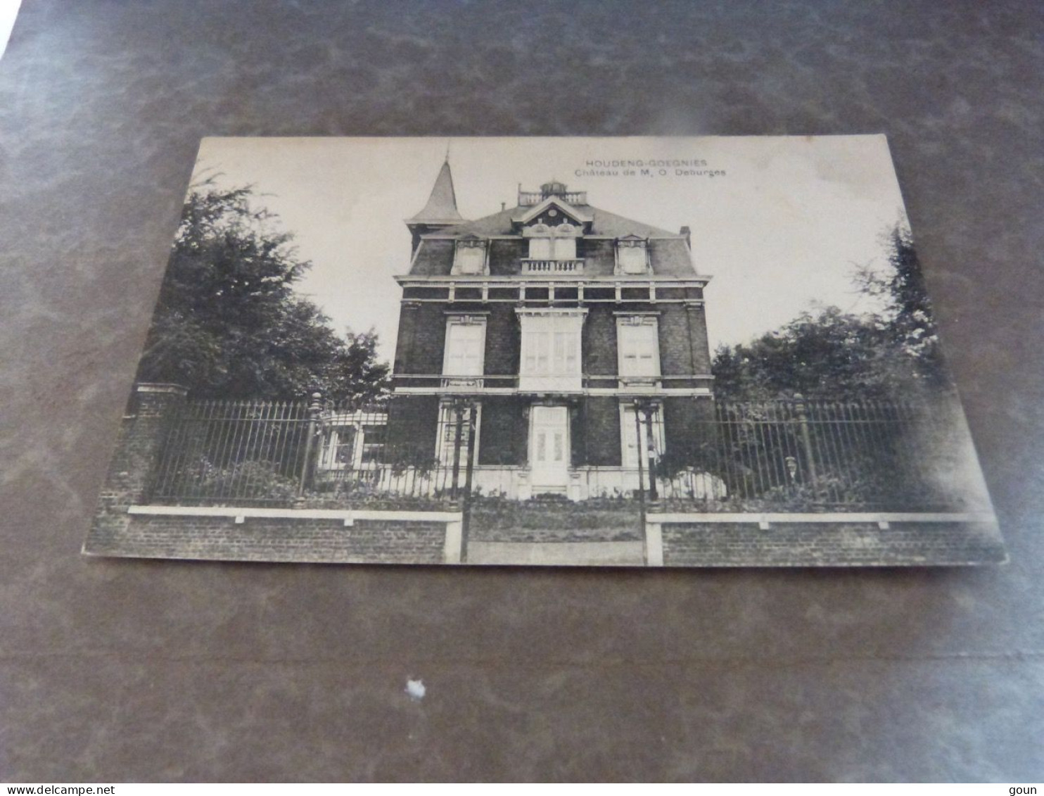 Cpa La Louvière   Houdeng Goegnies Chateau Deburge - La Louvière