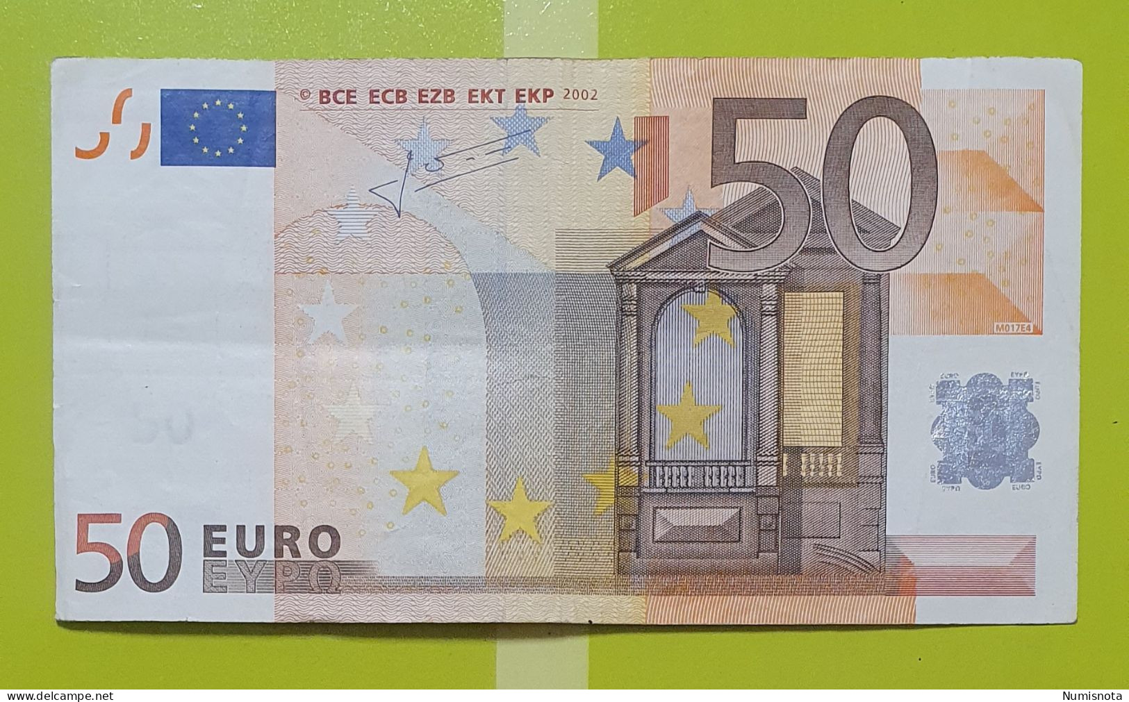 50 Euro 2002 M017 V Spain Trichet Circulated - 50 Euro