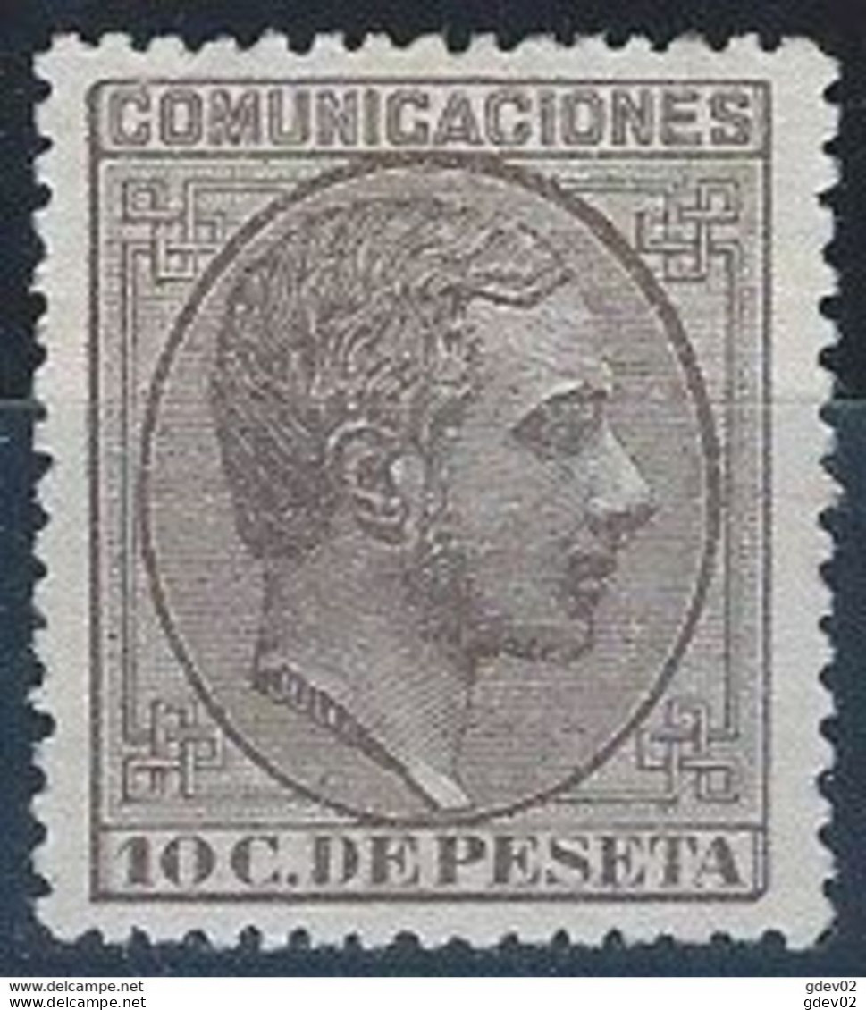 ES192SASG-L4255-TESPTAN.España.Spain. Espagne.REY ALFONSO Xll . 1878.(Ed 192)  Sin  Charnela - Nuovi