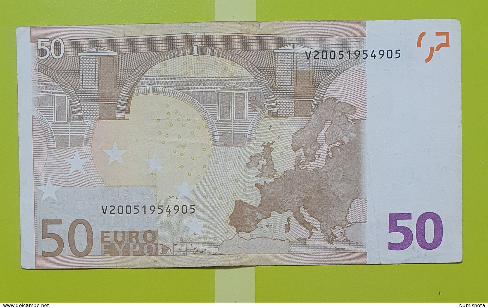 50 Euro 2002 M018 V Spain Trichet Circulated - 50 Euro