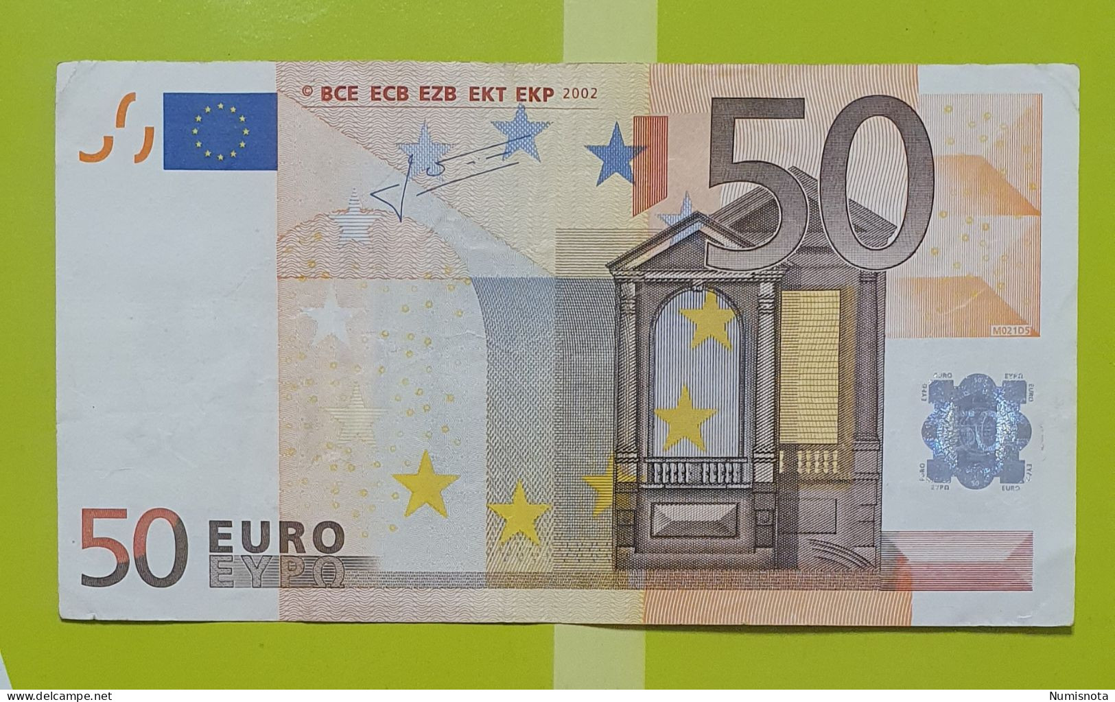 50 Euro 2002 M021 V Spain Trichet Circulated - 50 Euro