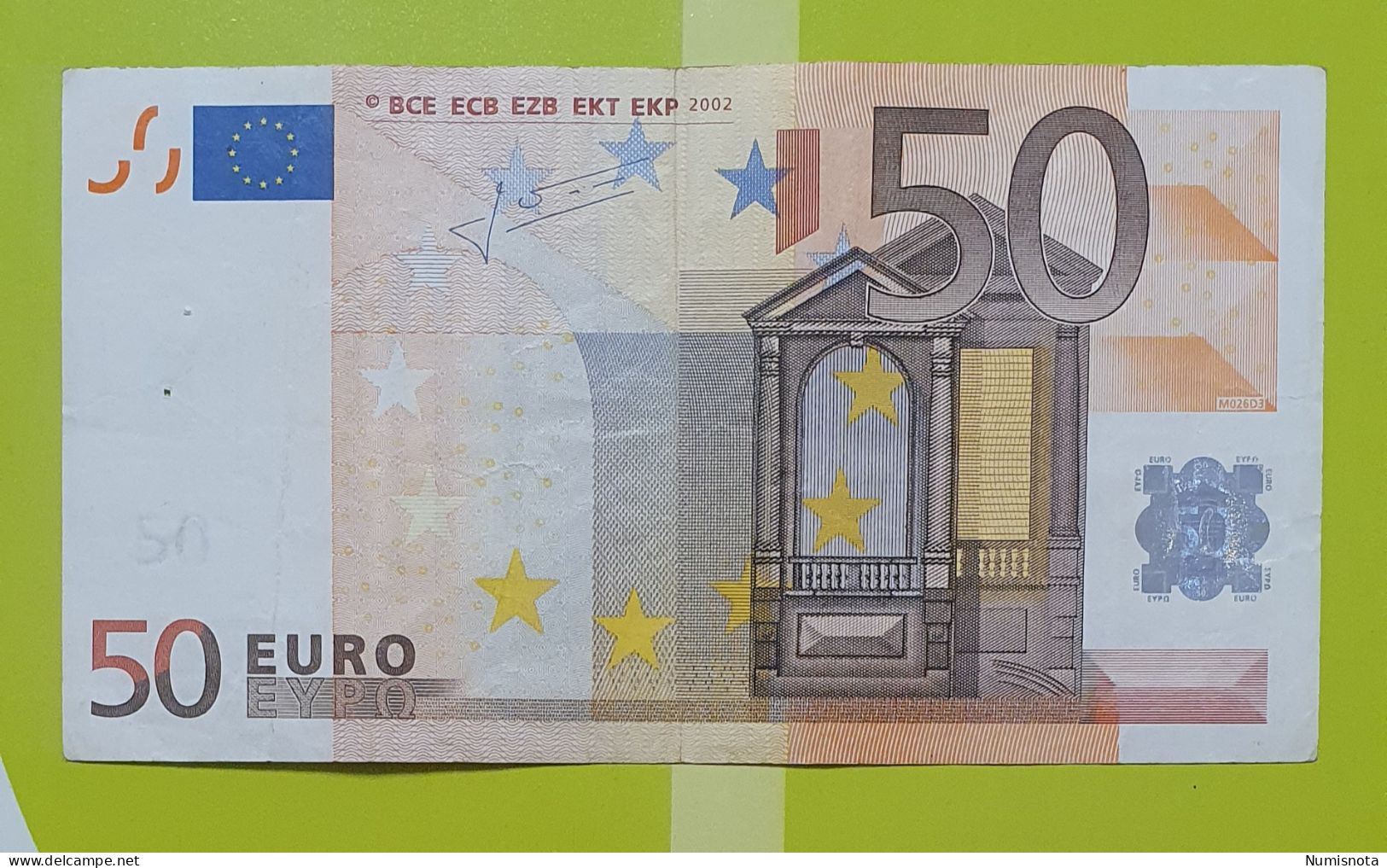 50 Euro 2002 M026 V Spain Trichet Circulated - 50 Euro