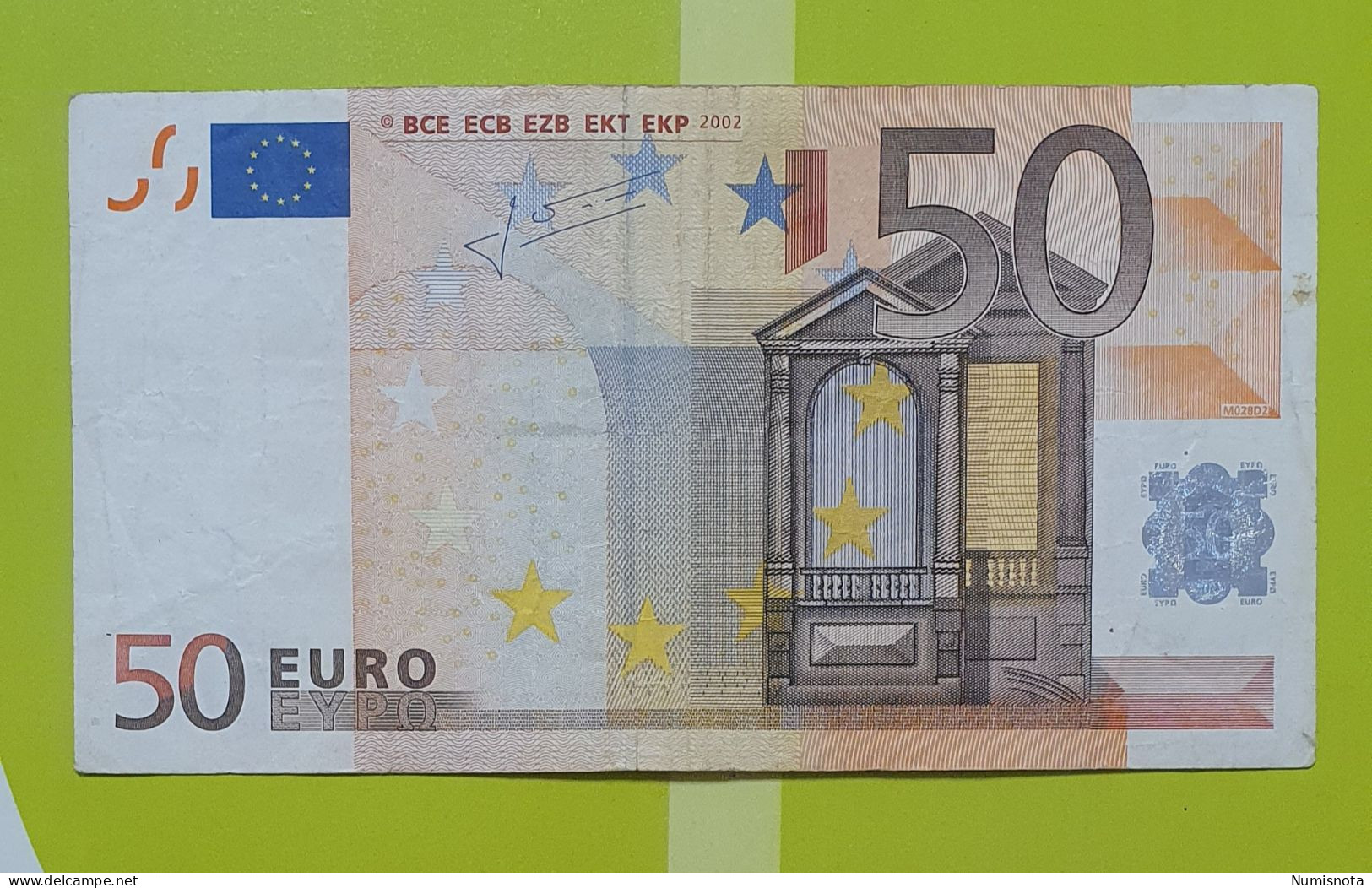 50 Euro 2002 M028 V Spain Trichet Circulated - 50 Euro