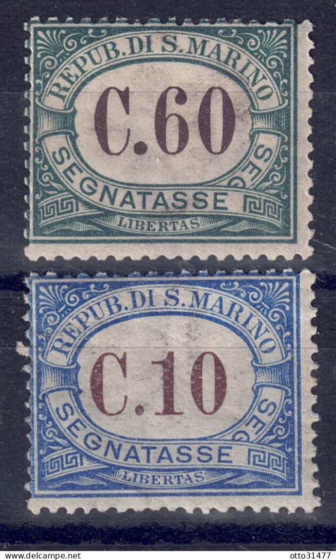 San Marino 1897 - PORTO, MiNr. 5, Gefalzt * / MLH - Strafport