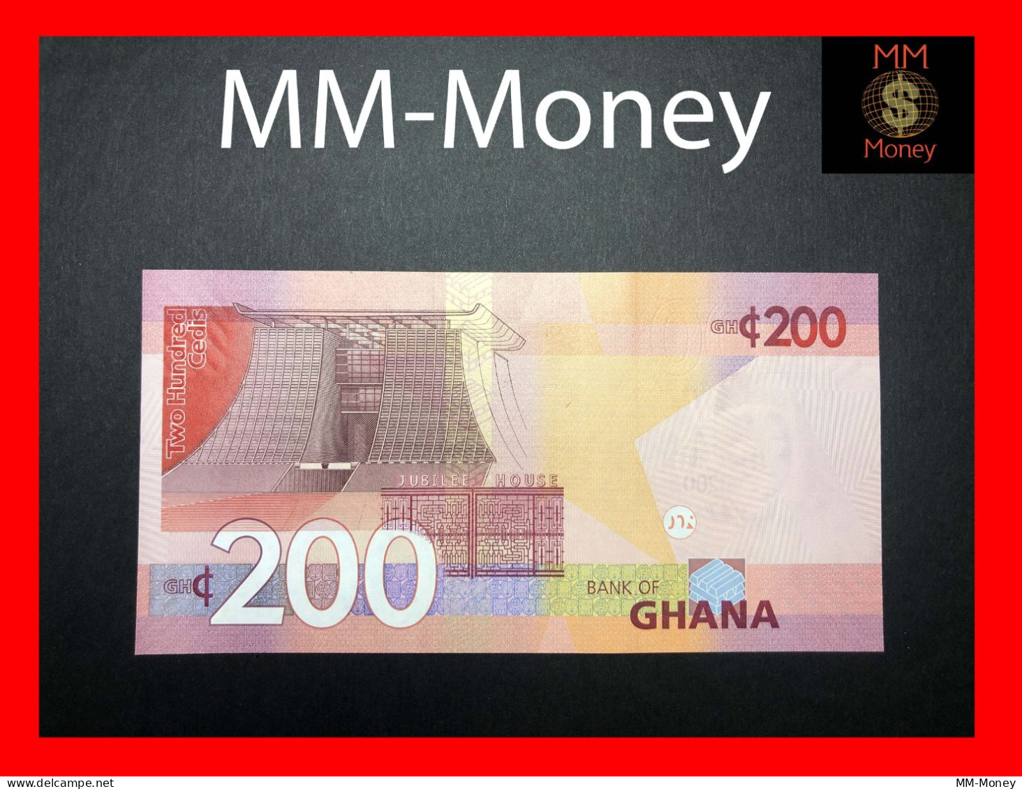 GHANA 200 Cedis  1.11.2019   P.  51   UNC - Ghana