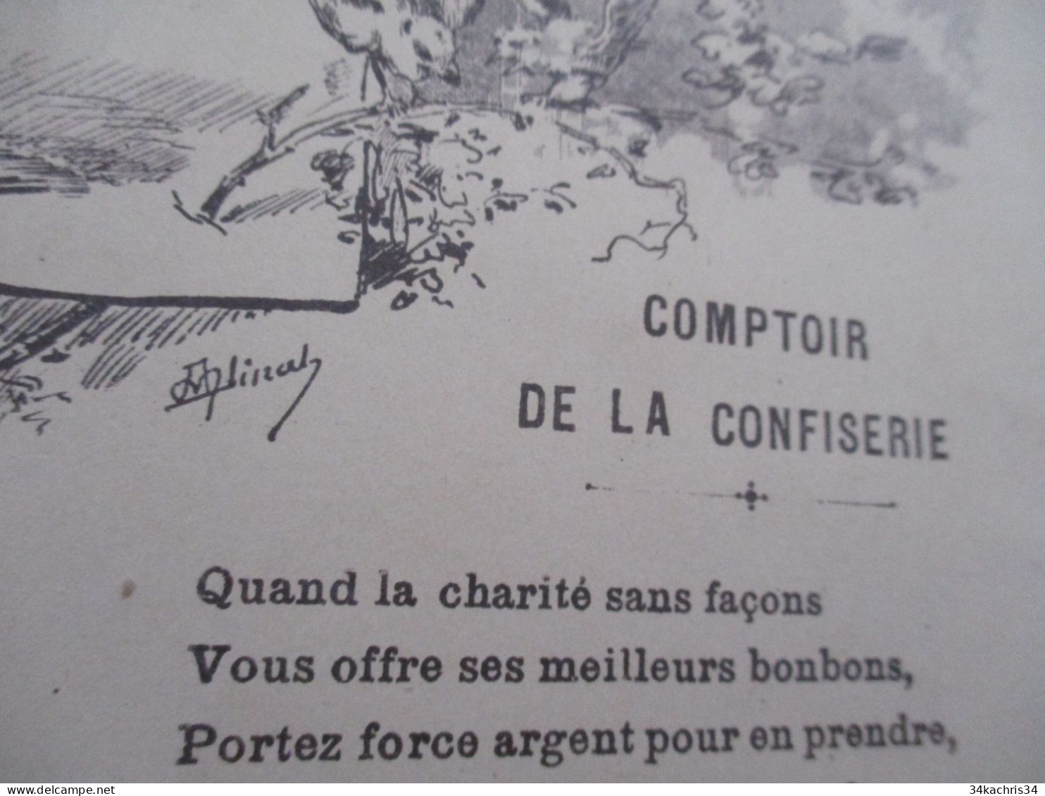 Programme Illustré Par Alinat Kermesse Clos Boutonnet Montpellier Vente De Charité Comptoir Confiserie - Programme
