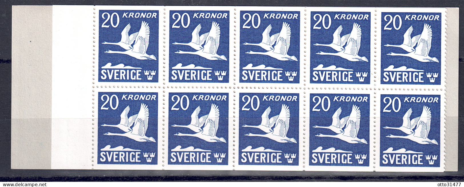 Schweden 1942 - Schwäne, MH Mit 10 X 290 D, Postfrisch ** / MNH - 1904-50