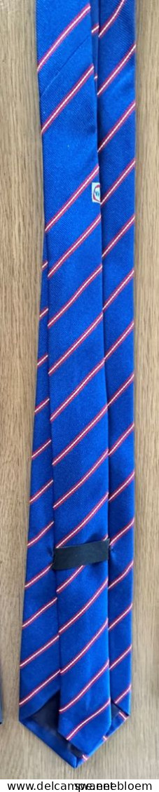 NL.- STROPDAS MET LOGO VAN - FINA - Necktie - Cravate - Kravate - Ties. - Ties