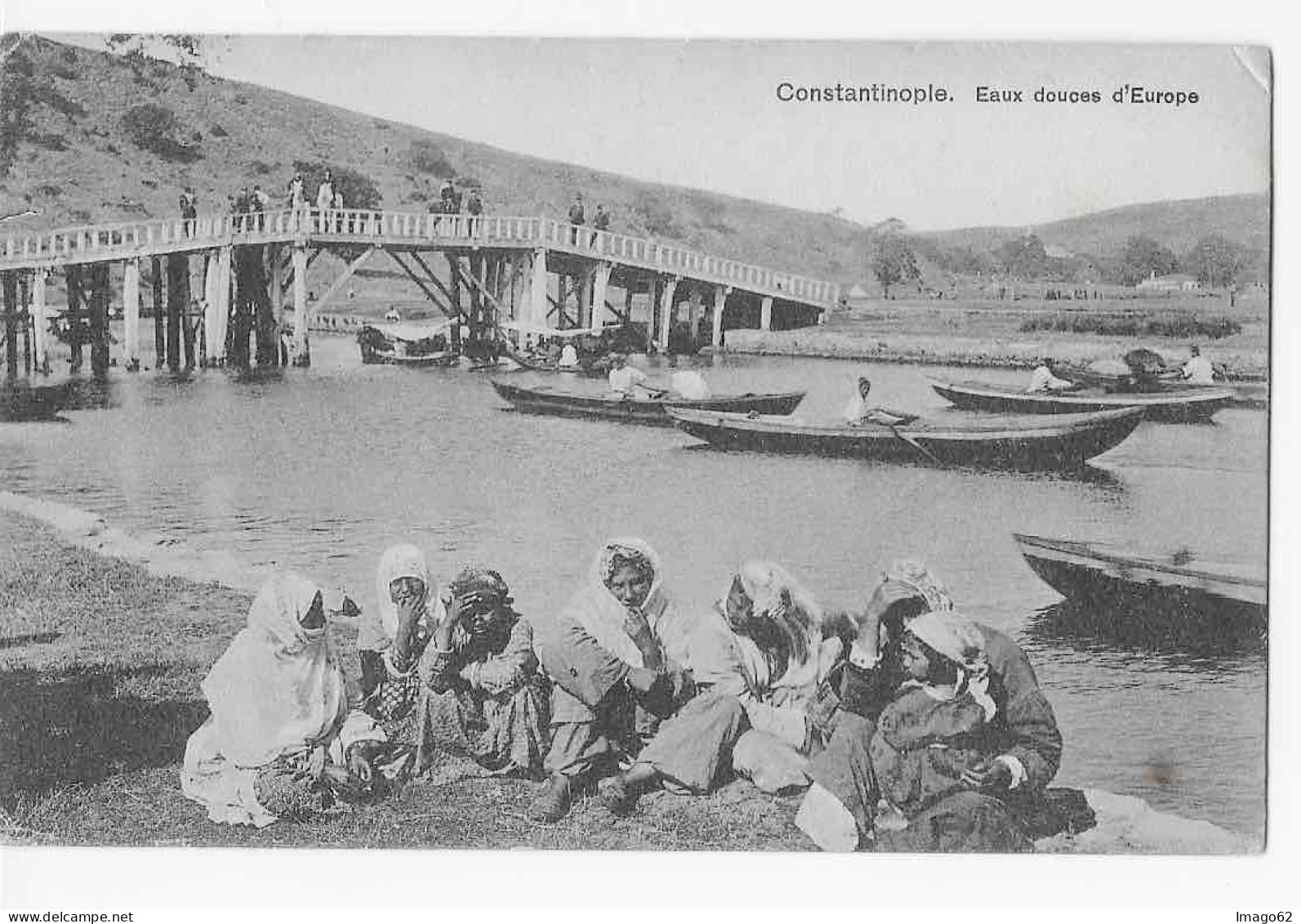 British Levant 1923 KGV Turkish Currency 4½pi Postcard From Constantinople To Paris - British Levant