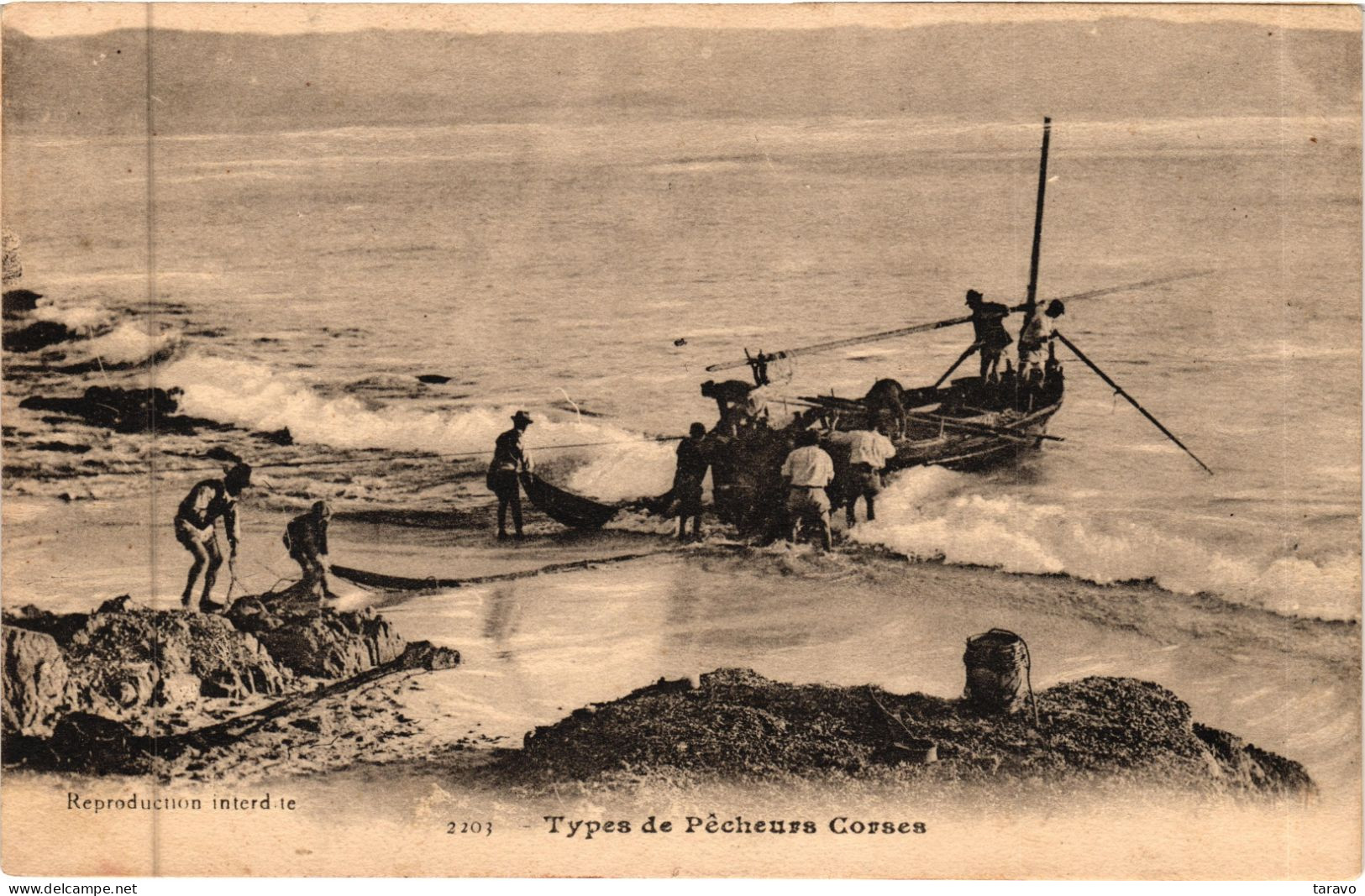 CORSE - AJACCIO - Retour Des Pêcheurs - J. Moretti 1915 - Ajaccio