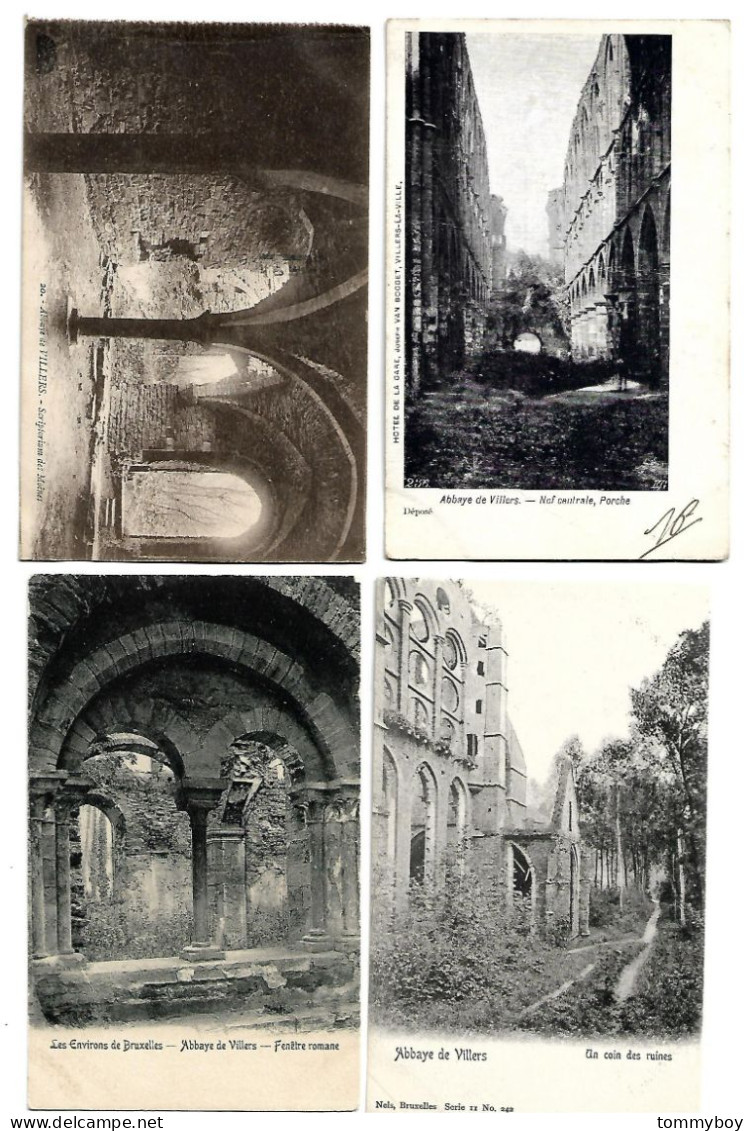 4 CPA  Villers-la-Ville - Ruines De L'Abbaye - Villers-la-Ville