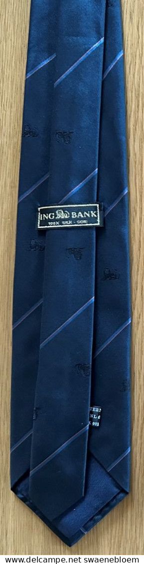 NL.- STROPDAS MET LOGO - ING BANK - Necktie - Cravate - Kravate - Ties. - Ties