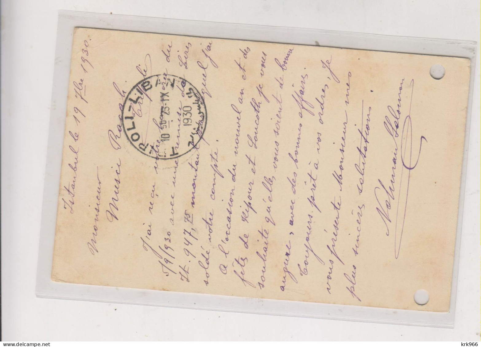 TURKEY 1930 ISTANBUL Postal Stationery To Tripoli Libya - Cartas & Documentos