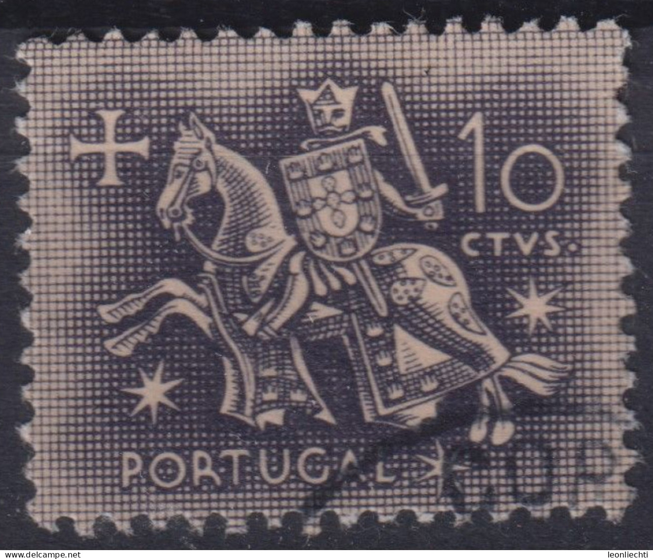 1953 Portugal ° Mi:PT 793, Sn:PT 762, Yt:PT 775, Ritter Zu Pferd (aus Dem Siegel Von König Dinis) - Oblitérés