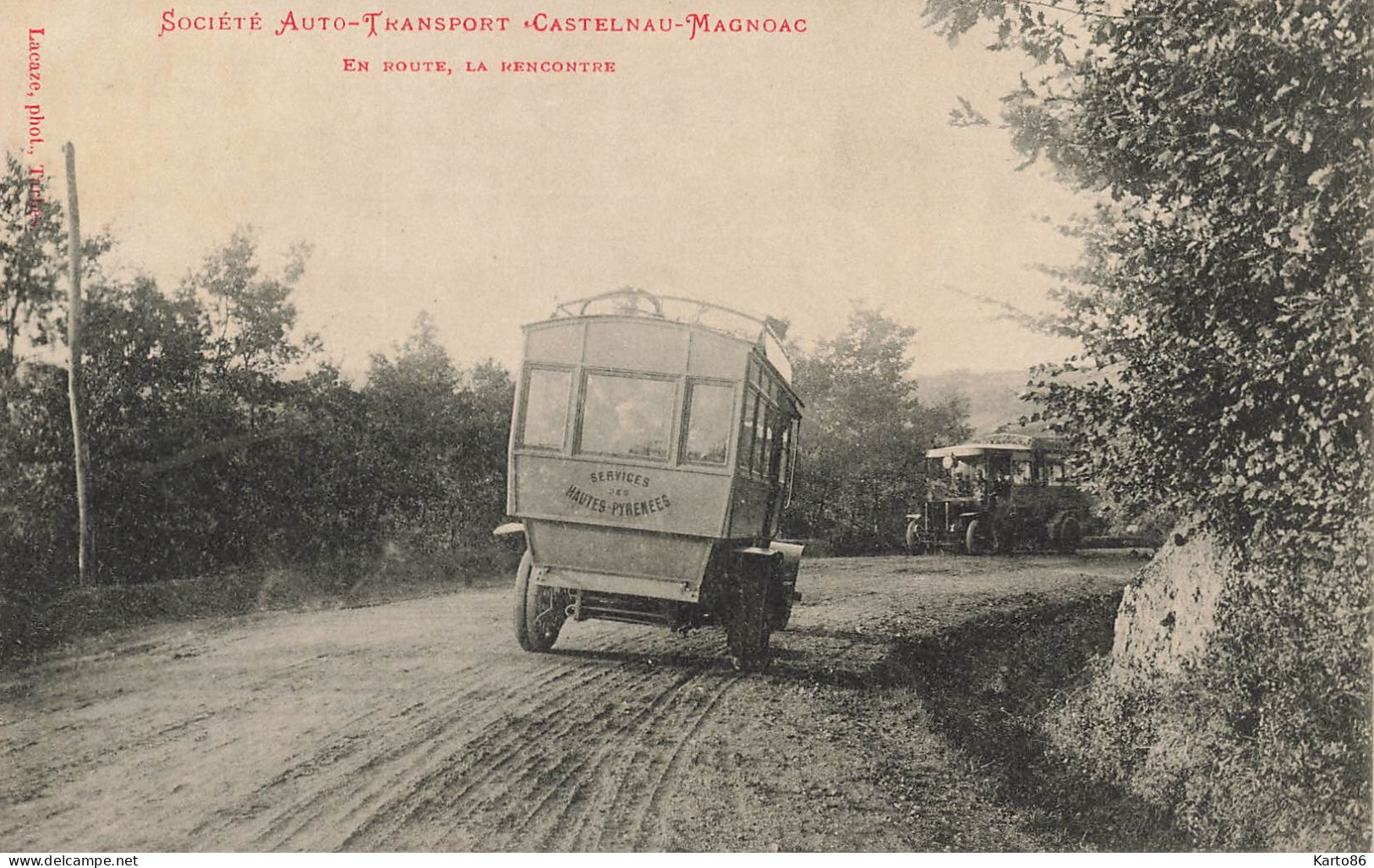 Castelnau Magnoac * Société Auto Transport * En Route , La Rencontre ! * Autobus Autocar Bus Car - Castelnau Magnoac