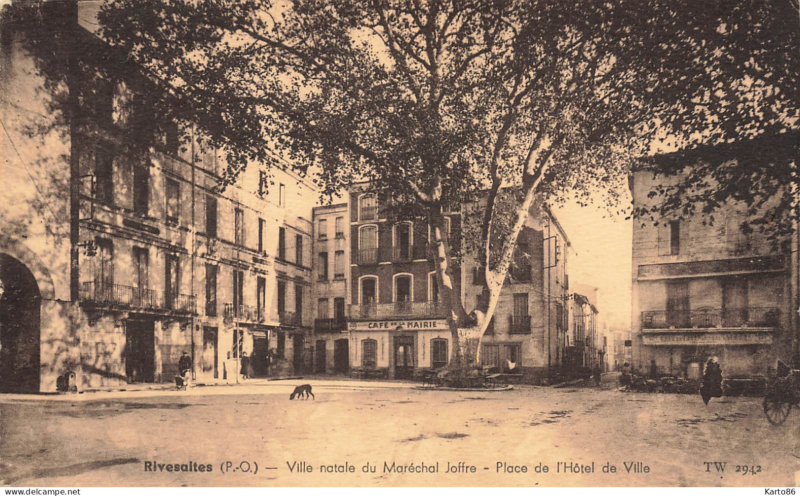 Rivesaltes * Place De L'hôtel De Ville * Café De La Mairie - Rivesaltes