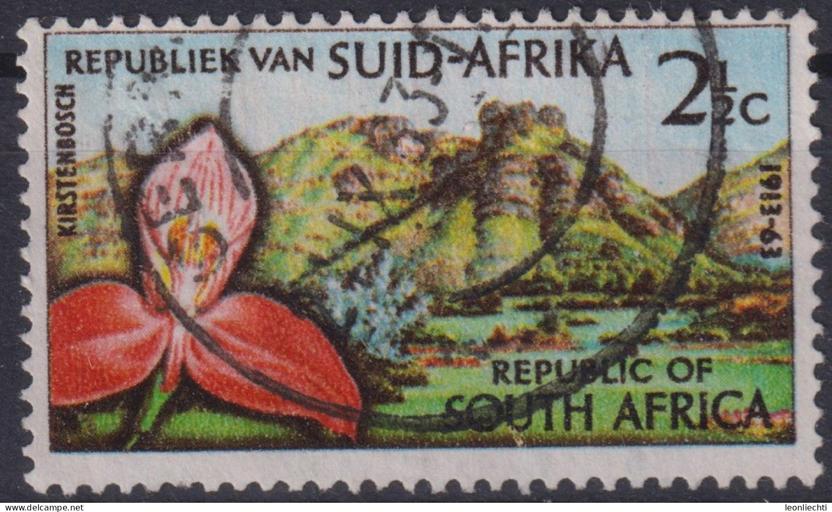 1963 RSA, Mi:ZA 313, Sn:ZA 284, Yt:ZA 274, 50. Jahrestag Des Botanischen Gartens Kirstenbosch, Kapstadt - Oblitérés