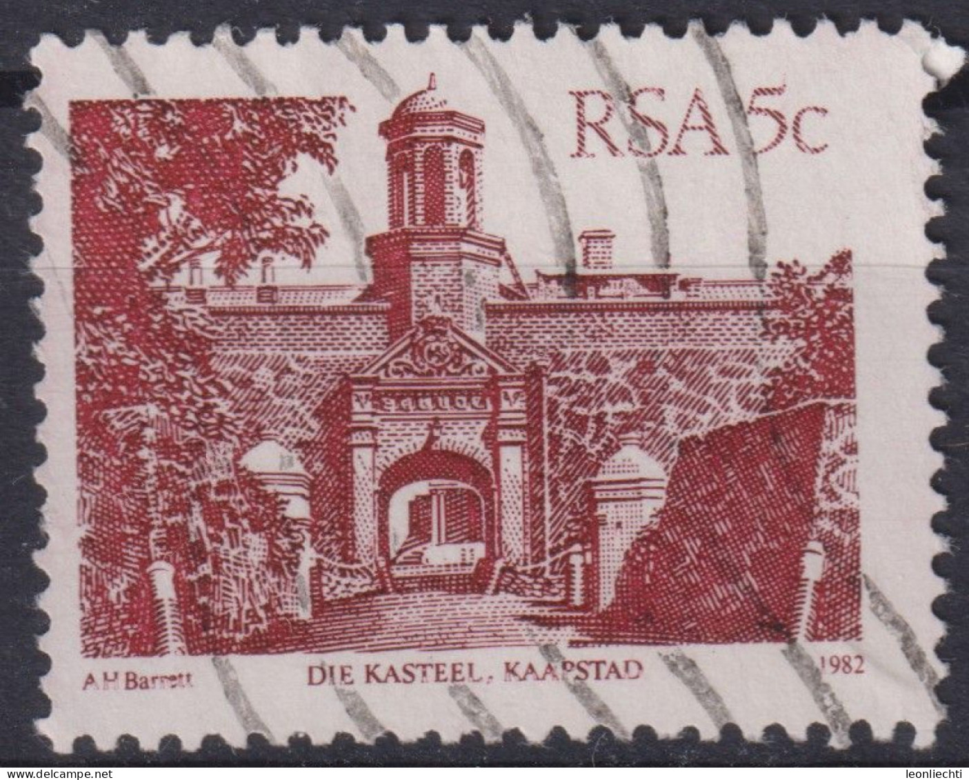 1983 RSA, Mi:ZA 605II, Sn:ZA 594, Yt:ZA 558, The Castle, Cape Town - Oblitérés