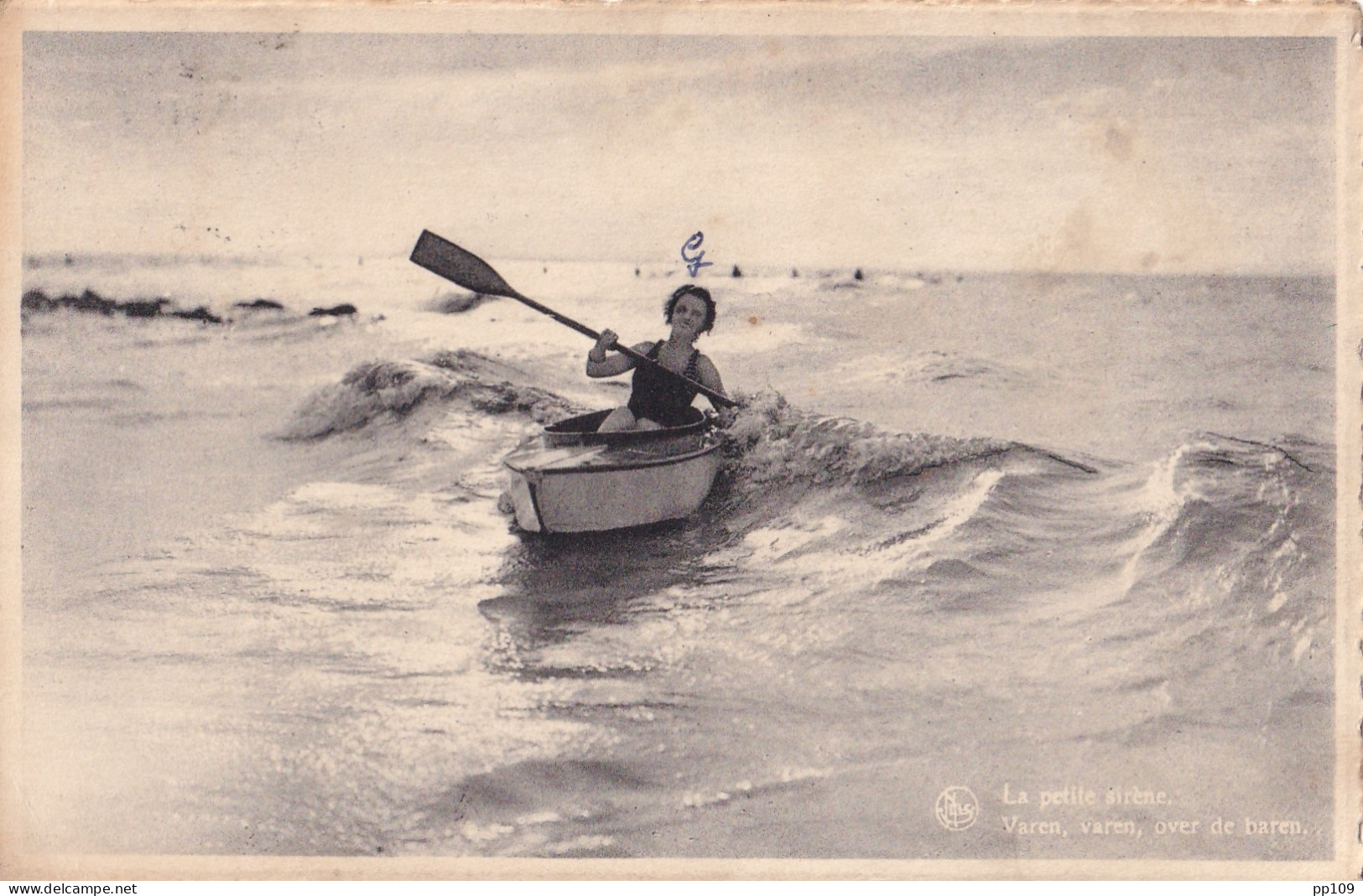 PK OOSTDUINKERKE Bains Bad  La Petite Sirène Varen, Varen, Over De Baren  - Oostduinkerke