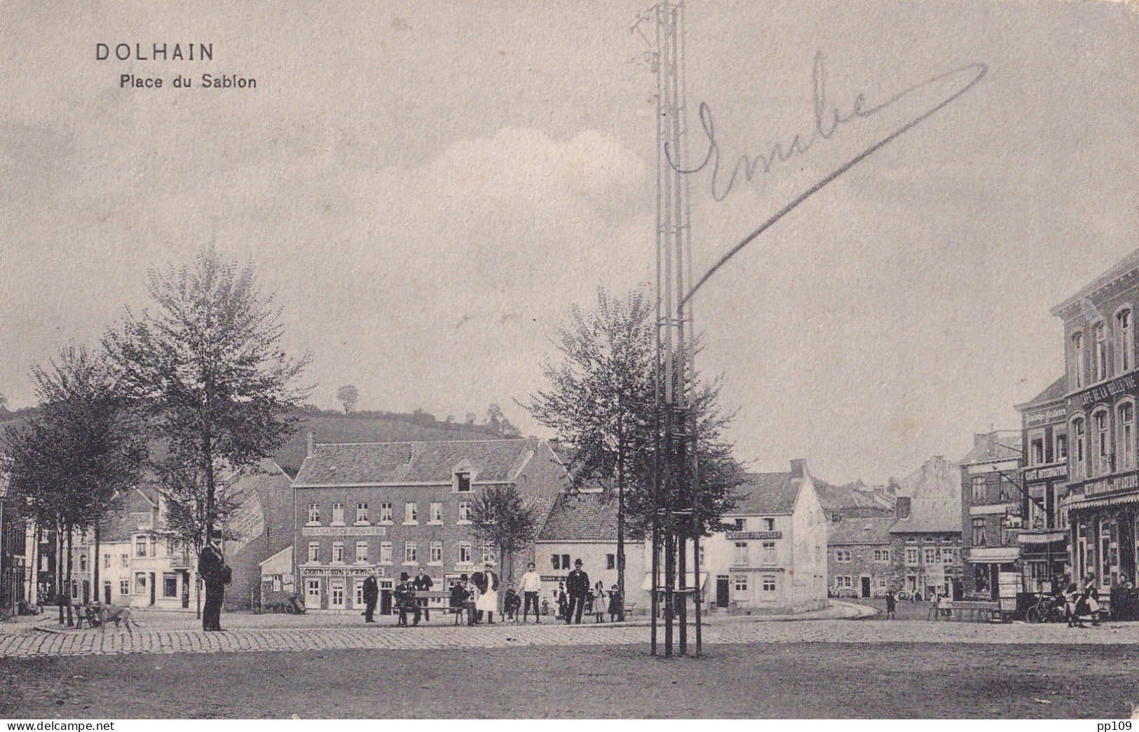 Ancienne CP  LIMBOURG DOLHAIN Place Du Sablon 1907  - Limbourg