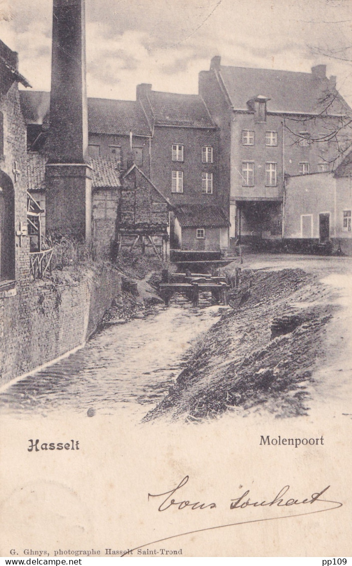 PK HASSELT Molenpoort Moulin Molen  - 1902   - Hasselt