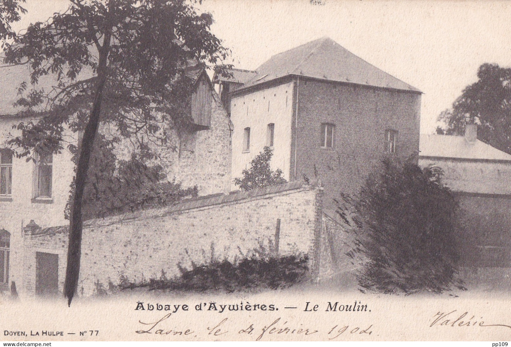 PK LASNE Abbaye D'Aywières Le Moulin  Doyen La Hulpe N°77  - A Circulé - Lasne