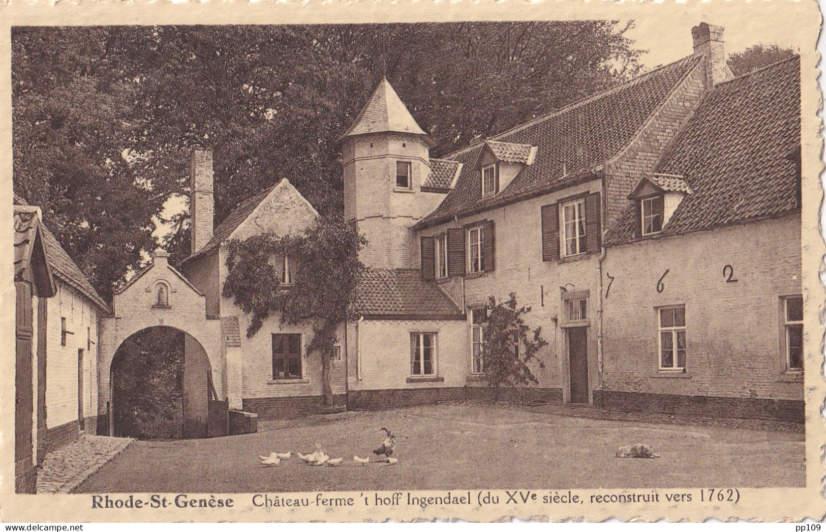 CP RHODE ST GENESE Château Ferme 't Hoff Ingendael 1762 - Rhode-St-Genèse - St-Genesius-Rode