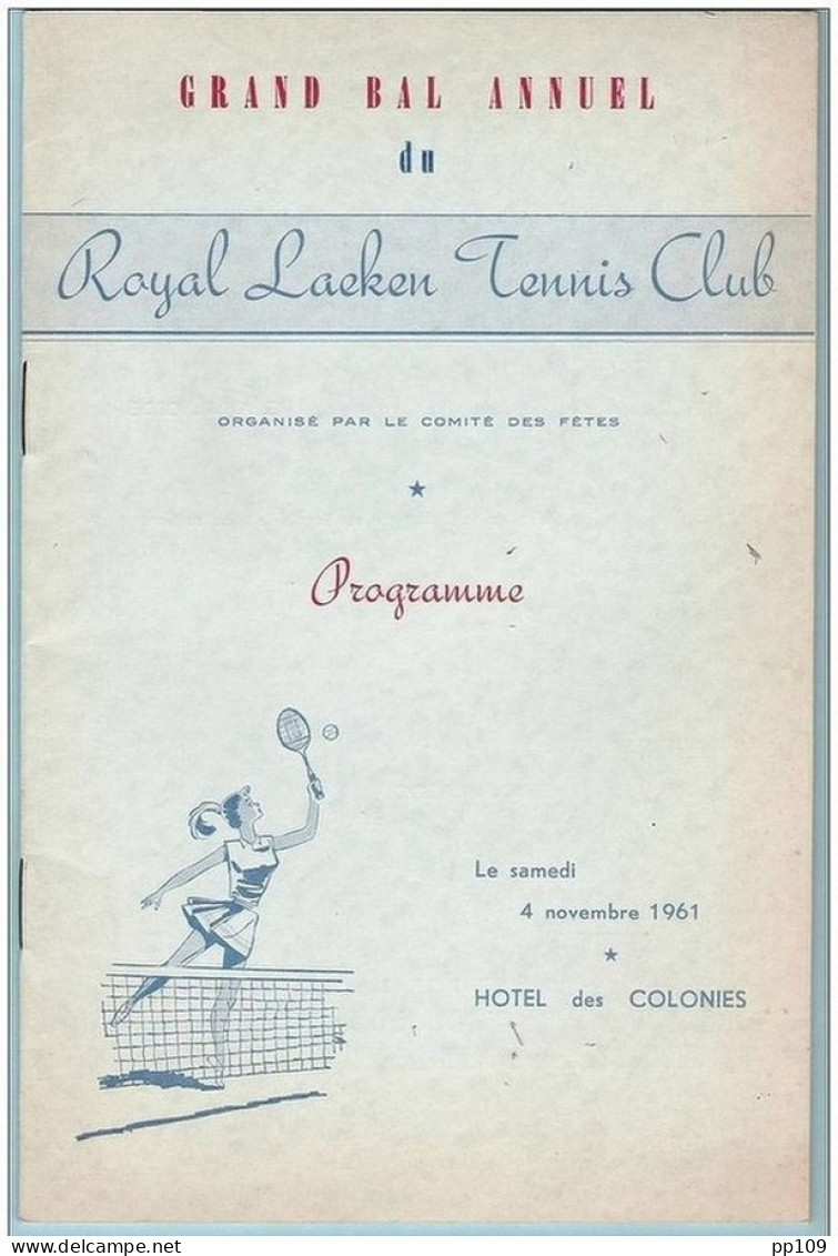 Bal Du ROYAL LAEKEN TENNIS CLUB (1961)  Programme Nuéroté (N°30 !!) Ping-pong, Pétanque, Baskett  24 Pg PUBS : Brasserie - Bekleidung, Souvenirs Und Sonstige