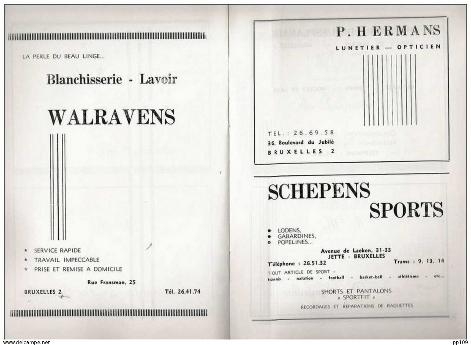 Bal Du ROYAL LAEKEN TENNIS CLUB (1961)  Programme Nuéroté (N°30 !!) Ping-pong, Pétanque, Baskett  24 Pg PUBS : Brasserie - Uniformes Recordatorios & Misc