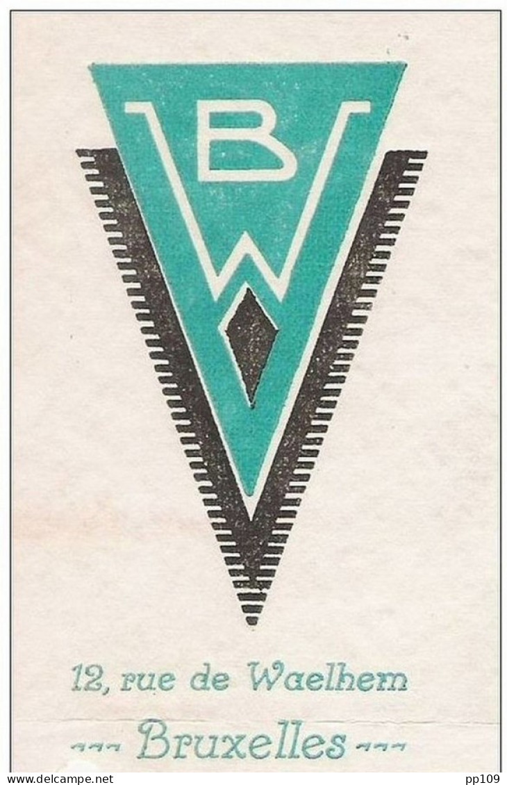 Ancienne Facture Oude Factuur SCHAERBEEK Rue De Waelhem, 12 Imprimerie Travaux Typo Willy BEAUWIN 1934 - Drukkerij & Papieren