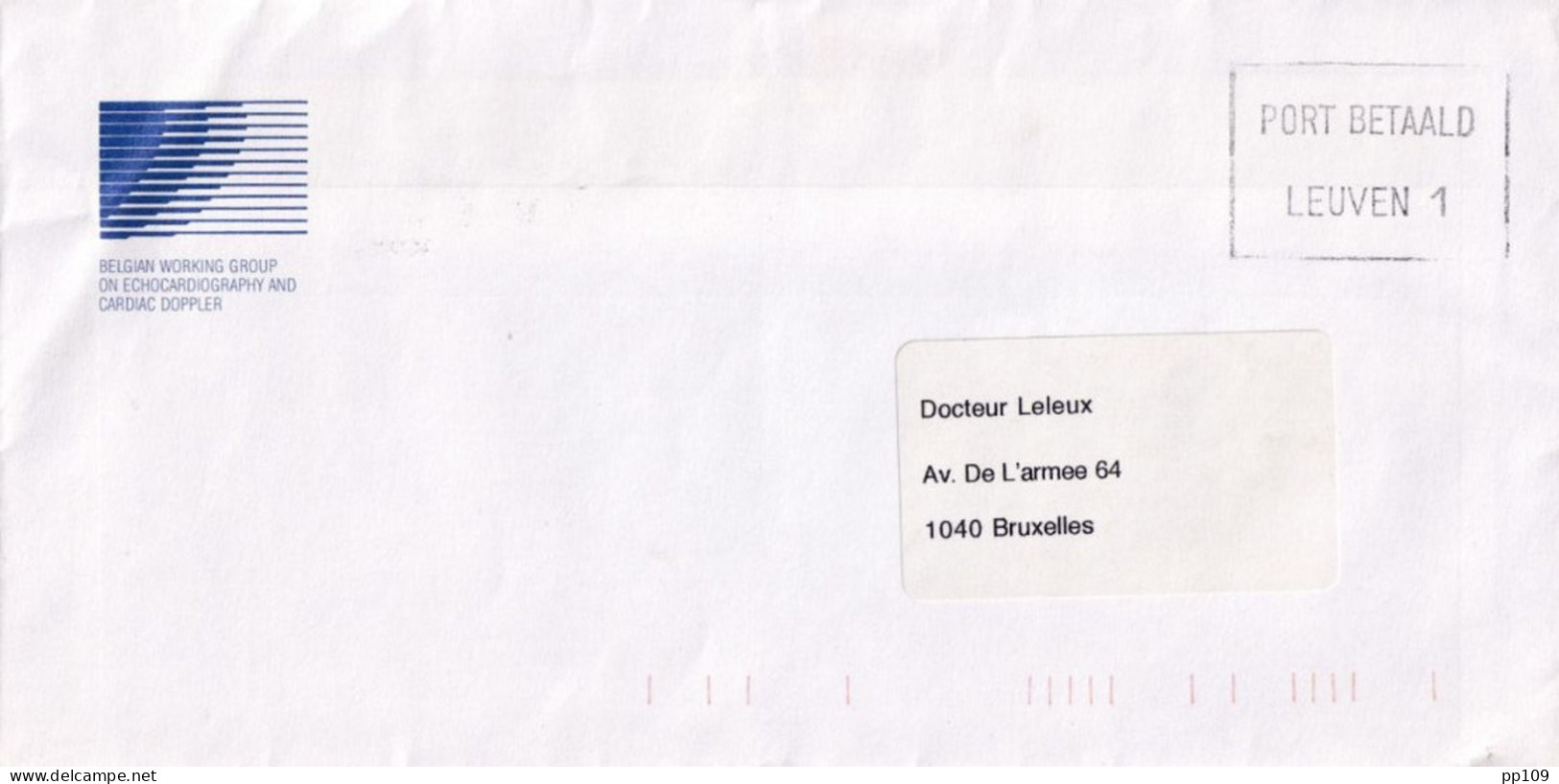Affranchissement Mécanique  PORT BETAALD LEUVEN 1 - Belgian Working Grpoup On Echocardiography En Cardiac Doppler - 1980-1999