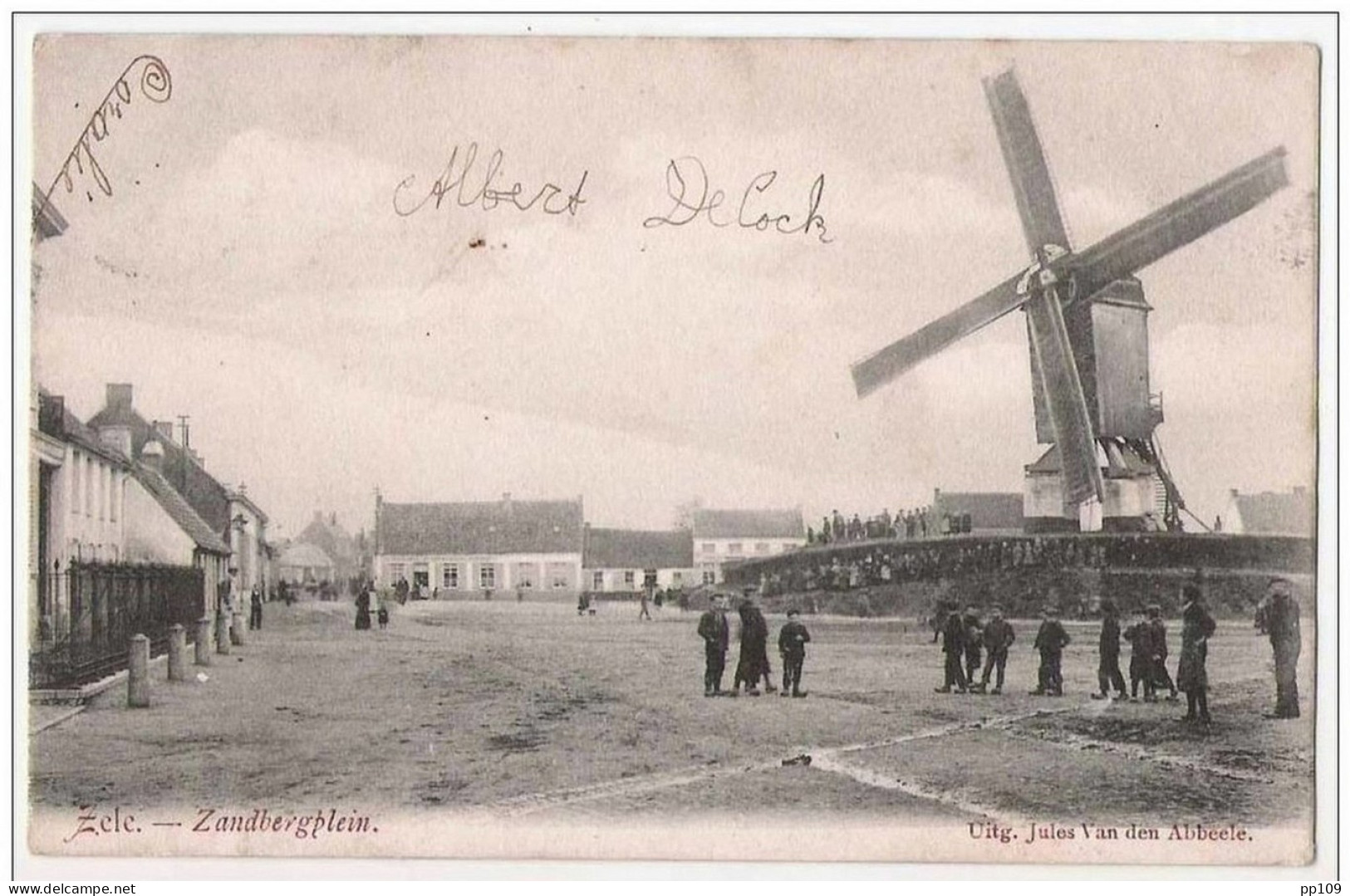 ZELE  Zandbergplein  Uitg. Jules Van Den Abeele  Moulin Molen - Zele